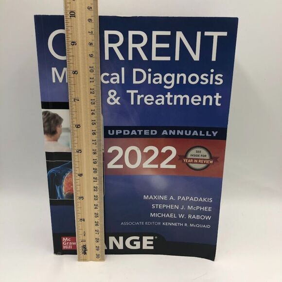Current Medical Diagnosis & Treatment 2022 McGraw Hill Non Fiction Book - Picture 11 of 12